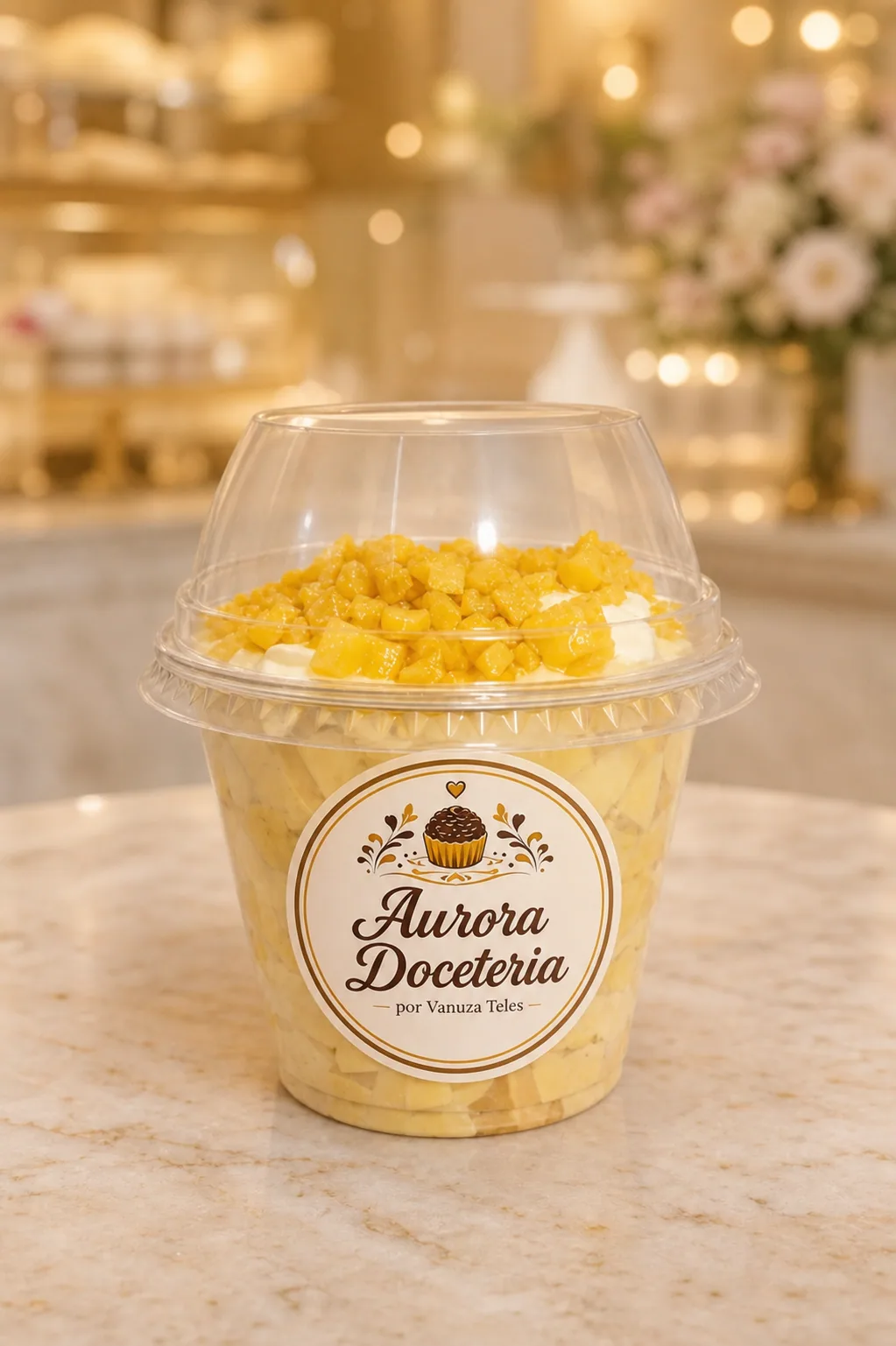 Copo Cremoso de Abacaxi